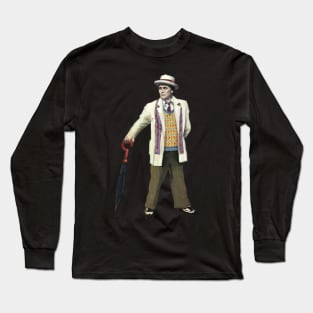 The 7th Dr Who: Sylvester McCoy Long Sleeve T-Shirt